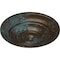 Ekena Millwork Classic Ceiling Medallion (Fits Canopies up to 4 1/8"), 13 1/4"OD x 1/2"P, Bronze Blue Patina CM13CLBBS - alternate 3